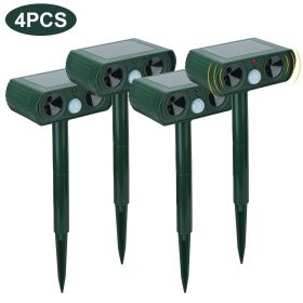 Ultrasonic Animal Repeller Solar Powered Motion Sensor Repellent IPX4 Waterproof Outdoor For Farm Garden Yard Repelling Deer Raccoon Cat Dog Rabb (Color: 4Pcs/Set) Ultrasonic Animal Repeller Solar Powered Motion Sensor Repellent IPX4 Waterproof Outdoor For Farm Garden Yard Repelling Deer Raccoon Cat Dog Rabb (Color: 4Pcs/Set)